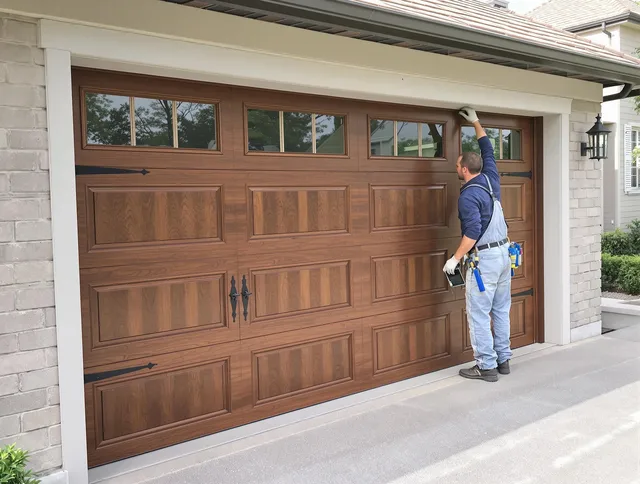 Custom garage door showcase by Sunrise Garage Door Repair in Sunrise