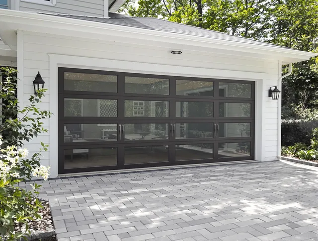 Sunrise Garage Door Repair design specialist presenting custom garage door options to Sunrise homeowner