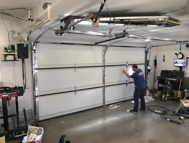 Professional garage door repair service by Sunrise Garage Door Repair in Sunrise