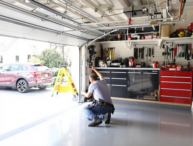 Local garage door repair service by Sunrise Garage Door Repair in Sunrise