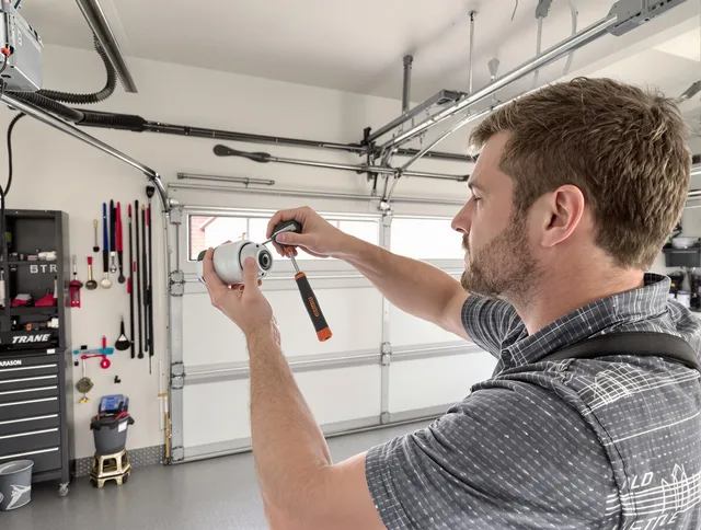 Garage door opener repair service by Sunrise Garage Door Repair in Sunrise