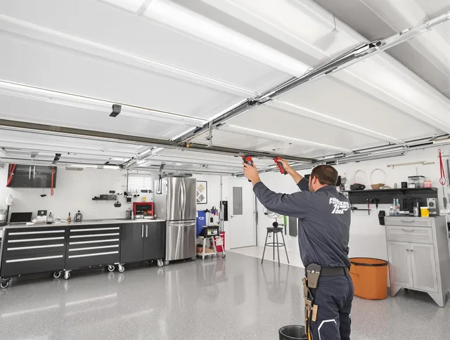 Overhead garage door repair service by Sunrise Garage Door Repair in Sunrise