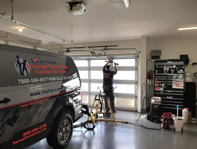 Sunrise Garage Door Repair team performing same-day garage door repair in Sunrise