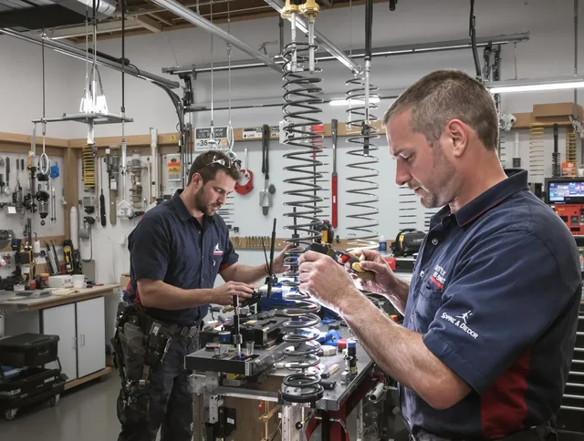 Garage door spring repair service by Sunrise Garage Door Repair in Sunrise